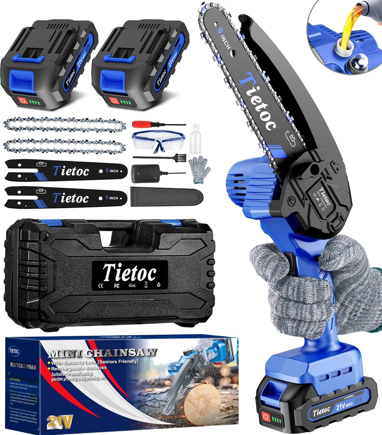 Tietoc Mini Chainsaw - Double Battery